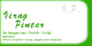 virag pinter business card